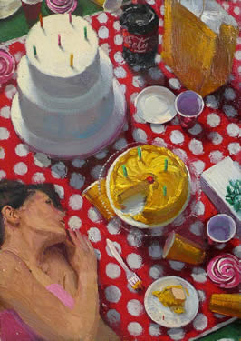 Little Indulgence, Oil Painting by Nicole McCormick Santiago