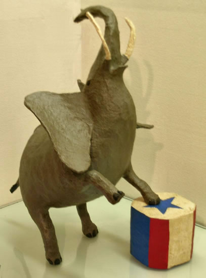 Merit Award, Henry K. Mook, Tantor Tamed, Papier Mache