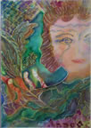 Merit Award, Jo Henk, The Keeper, Watercolor (62kb)