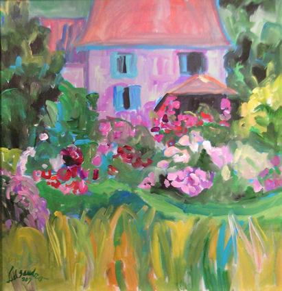 Merit Award, CATHERINE DELSANDRO WALSH, The Garden House, Acrylic