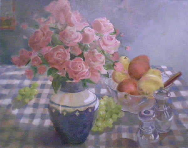 Merit Award<br>Martha Payne<br><em>Roses and Fruit</em>